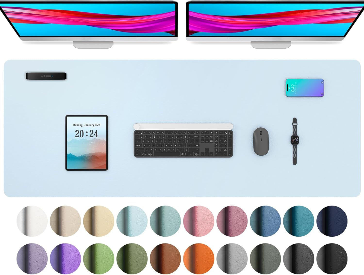 Leather Office Desk Pad Protector