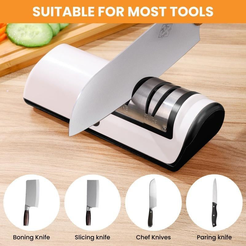Electric Knife Sharpener, Metal Knife Sharpener, USB Rechargeable, Household Knife Sharpener for Kitchen, Kitchen Gadgets, Home Essentials Kitchen Accessories, Kitchenware, Kitchen Items, Sharpening Tool, Gifts for Mums