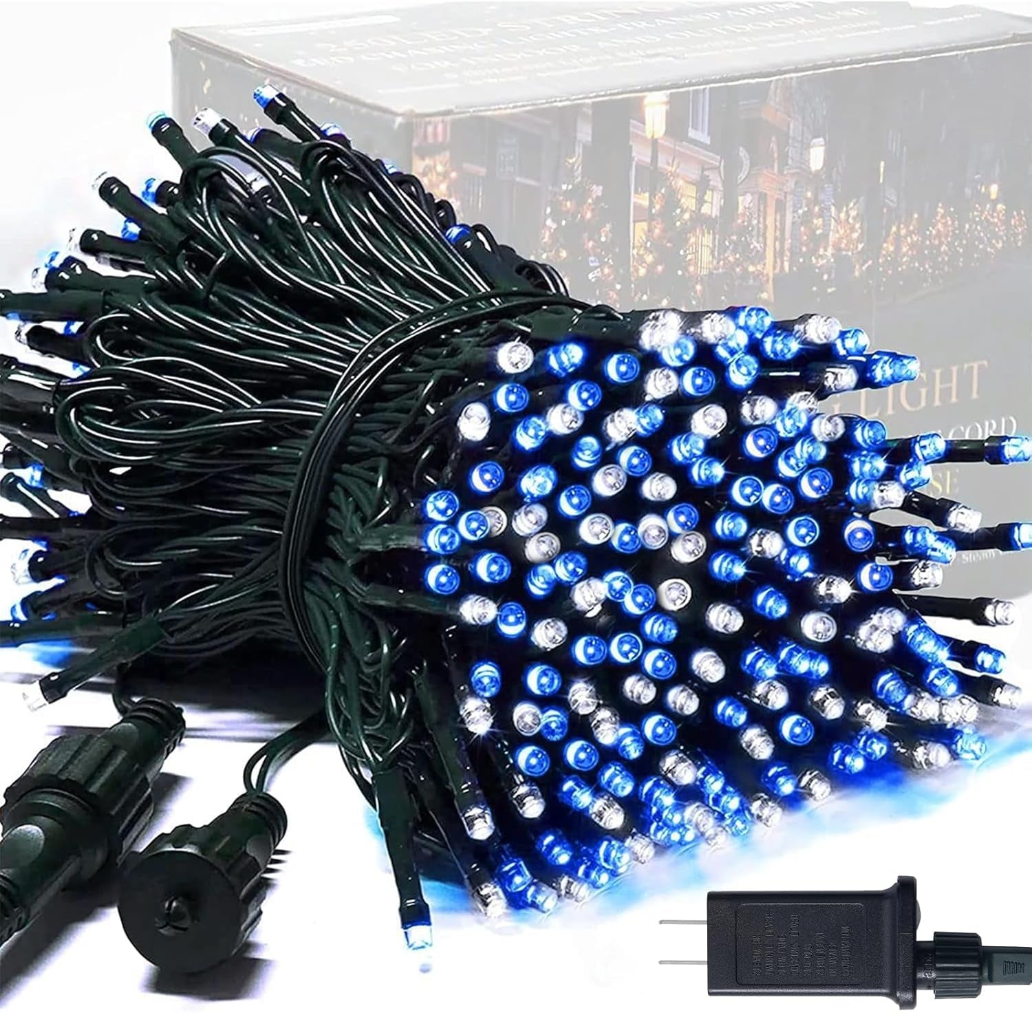 250 LED Christmas Tree Lights 91.5ft – Multicolor 8-Mode Waterproof String Lights