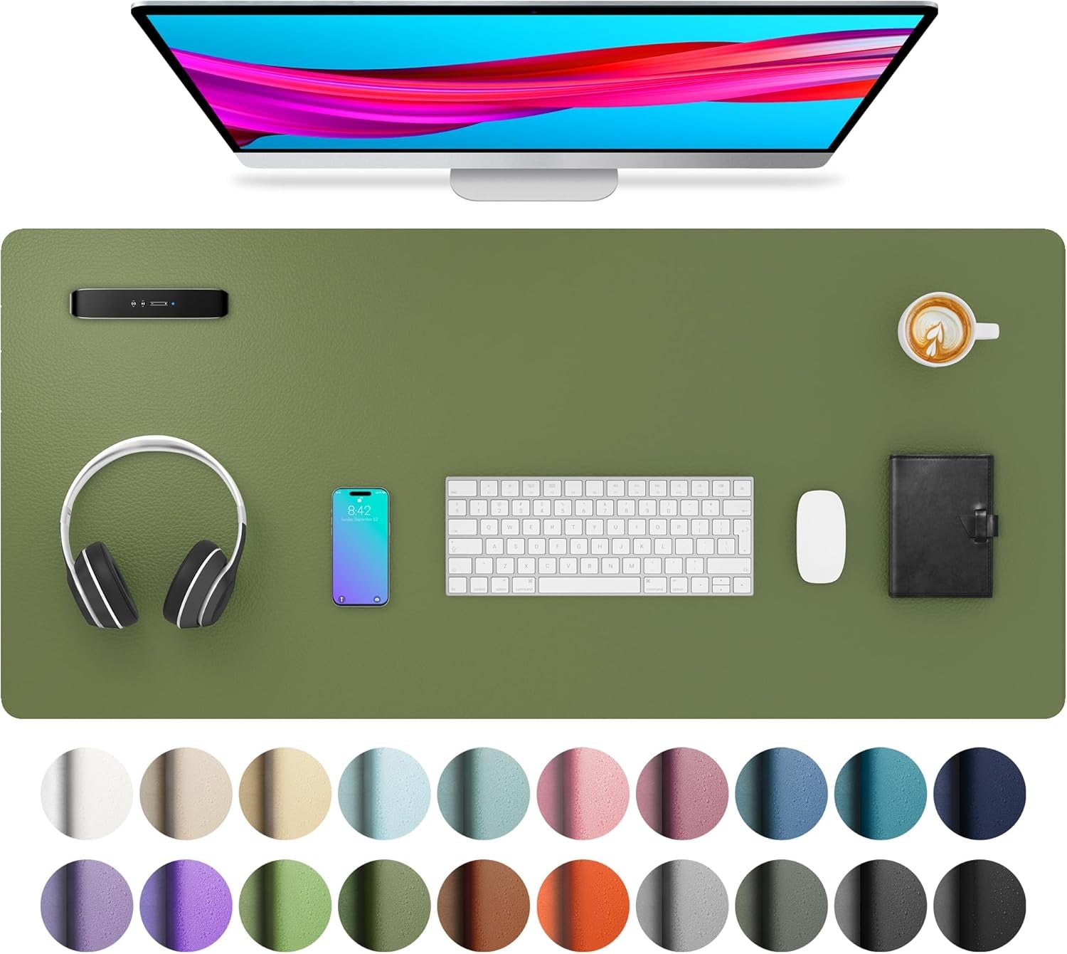 Leather Office Desk Pad Protector