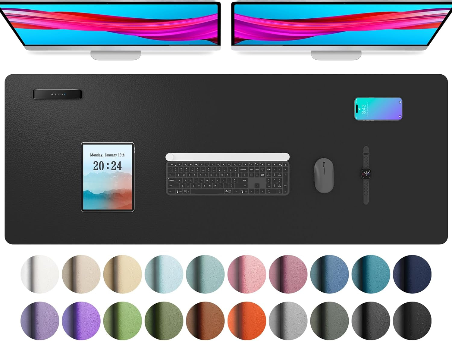 Leather Office Desk Pad Protector