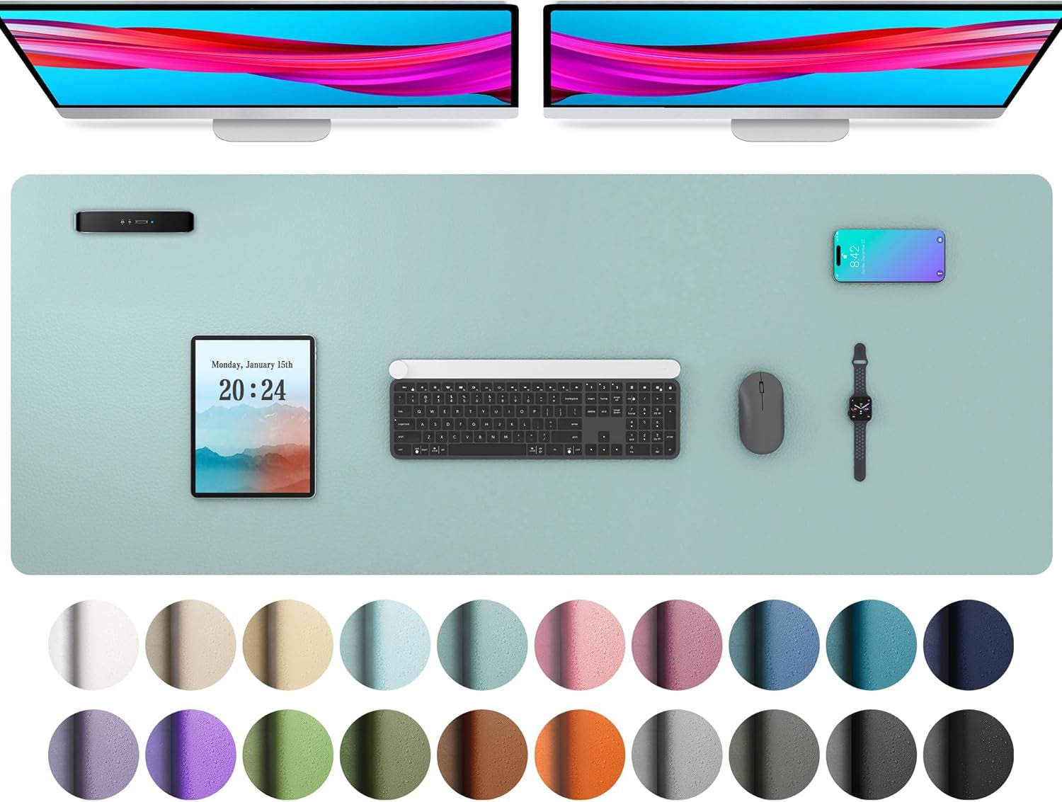 Leather Office Desk Pad Protector