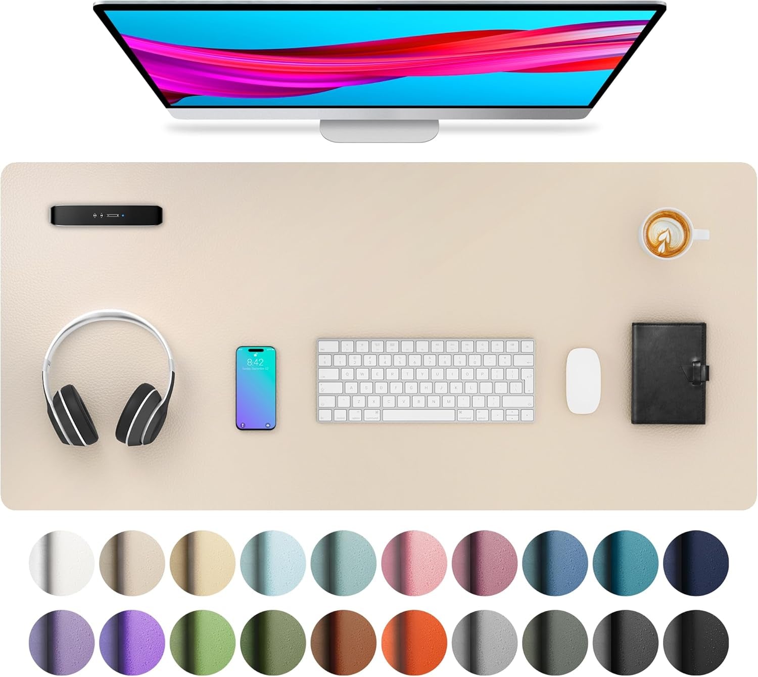 Leather Office Desk Pad Protector