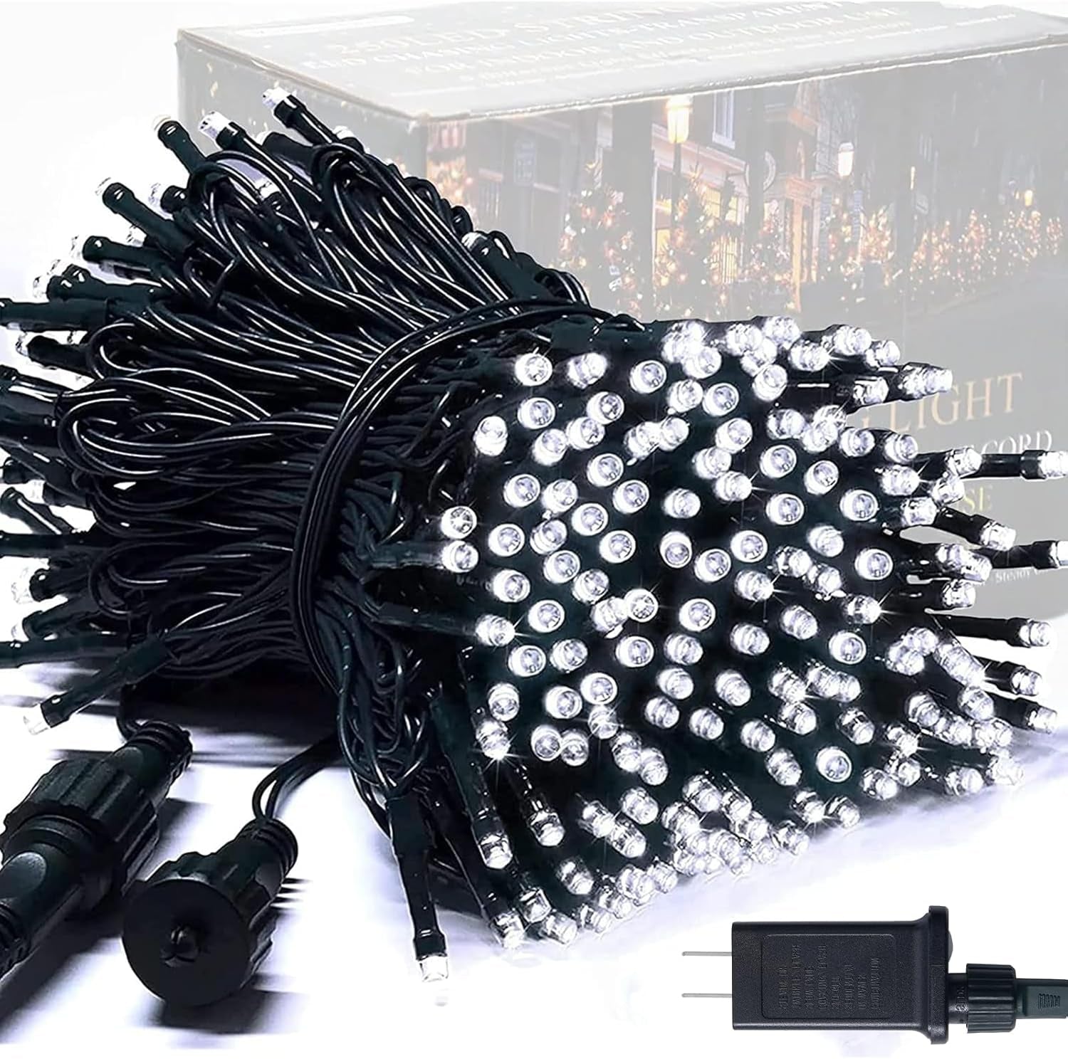 250 LED Christmas Tree Lights 91.5ft – Multicolor 8-Mode Waterproof String Lights