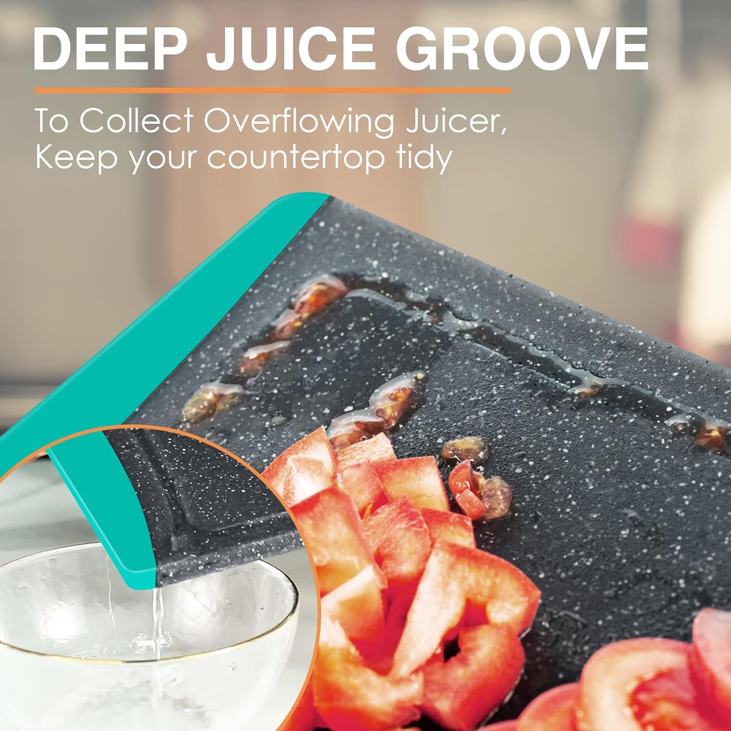 Extra Large Plastic Cutting Board Set of 3 – Non-Slip Dishwasher Safe with Juice Grooves