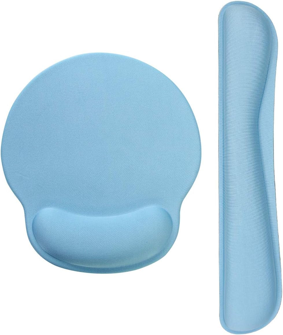 Ergonomic Keyboard & Mouse Wrist Rest Set – Memory Foam Pain Relief Pad