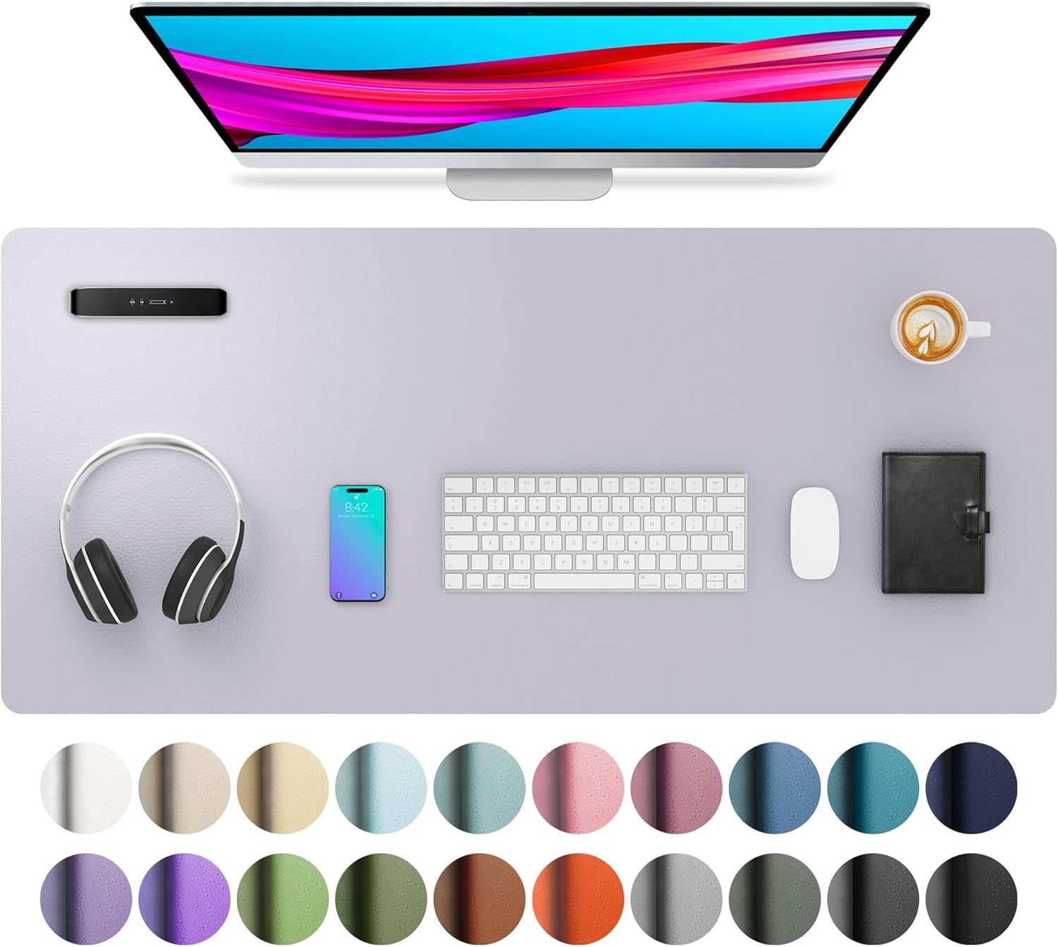 Leather Office Desk Pad Protector