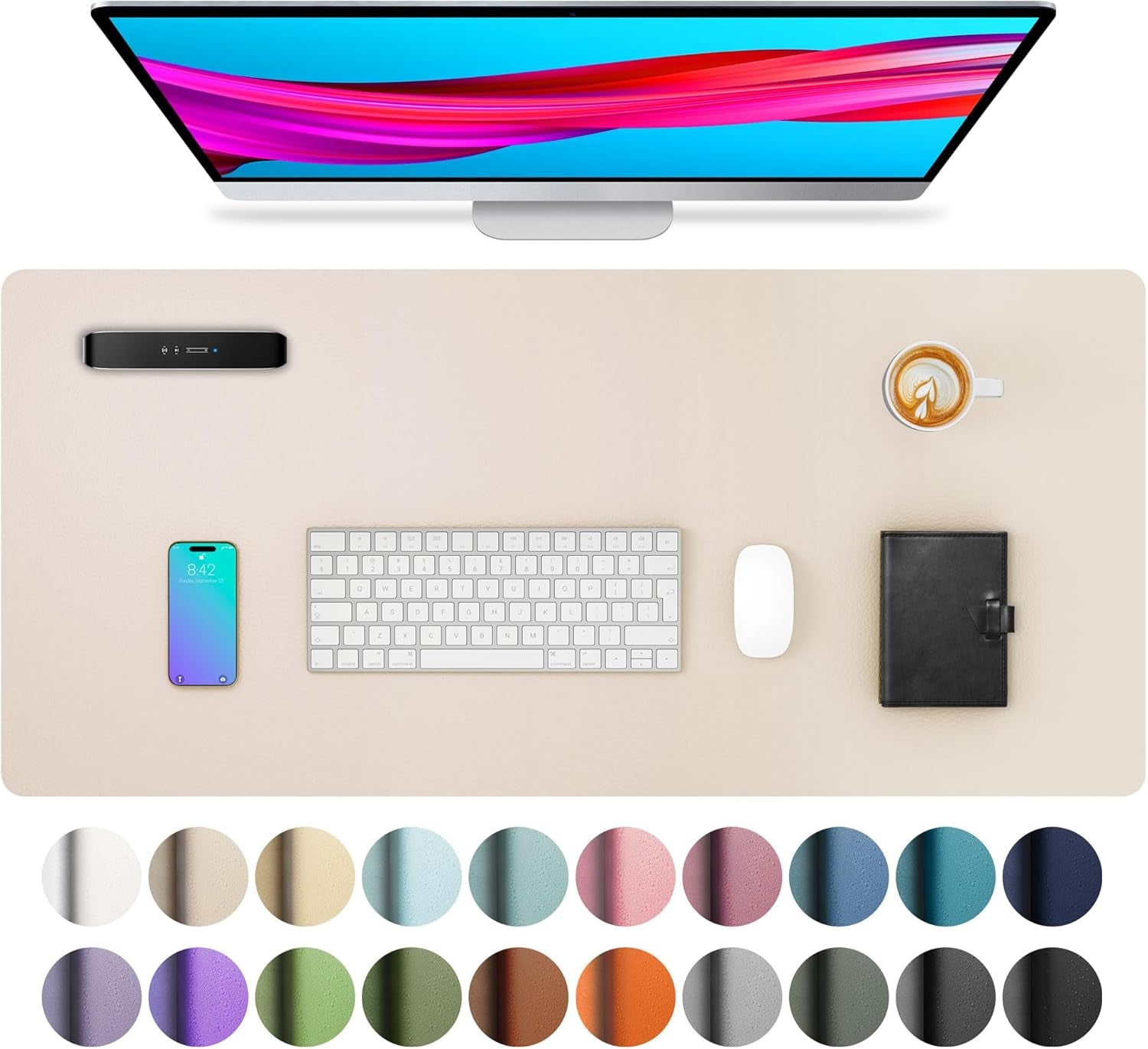 Leather Office Desk Pad Protector